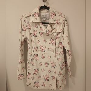 Torrid Floral Twill Trenchcoat